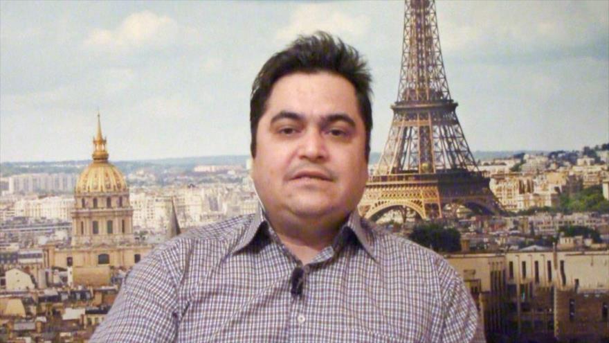 Rouhollah Zam, administrador del sitio web antiraní Amad News.
