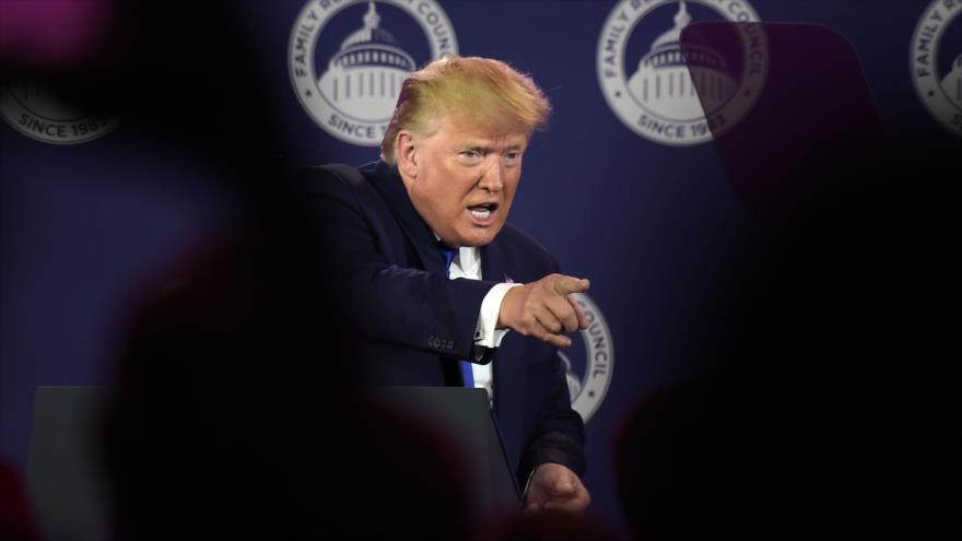 El presidente de EE.UU., Donald Trump, en Washington D.C., 12 de octubre de 2019. (Foto: AFP)