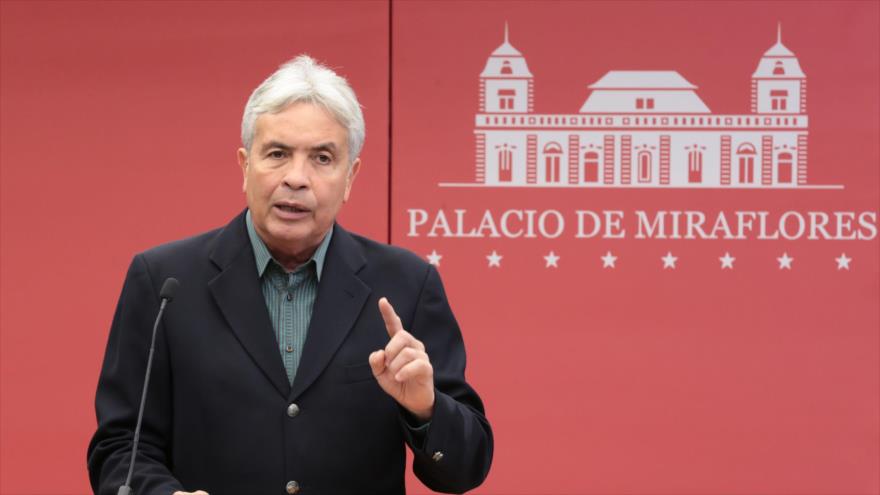 El ministro del Poder Popular para la Agricultura Productiva de Venezuela, Wilmar Castro Soteldo, en Palacio de Miraflores, Caracas, capital venezolana.