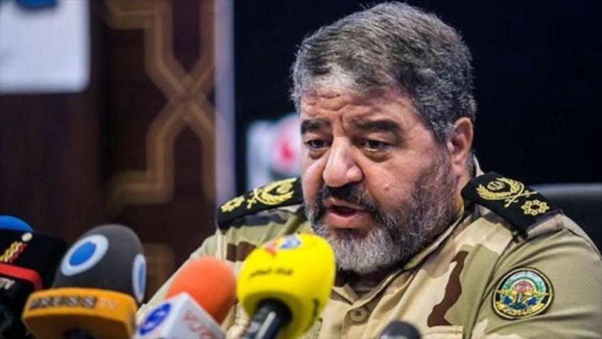 El jefe de la Organización de Defensa Pasiva de Irán, el general de brigada Qolamreza Yalali.