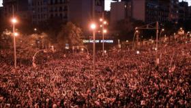 Miles de catalanes siguen protestando contra el juicio al procés 