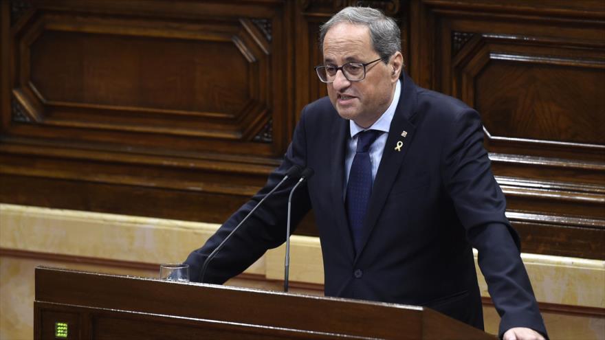 El presidente catalán pide un nuevo referéndum de independencia