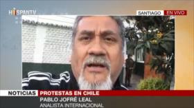 Policía chilena detiene brevemente a Pablo Jofré Leal en protestas
