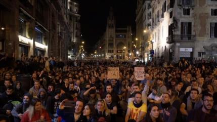 Cataluña vive 7.ª jornada de protestas contra juicio del procés 