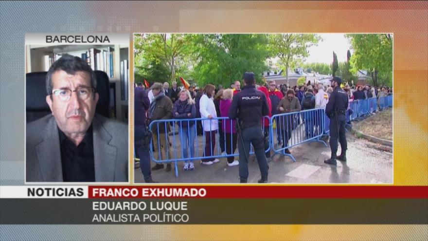 Luque: Grupos franquistas no protestan contra exhumación de Franco