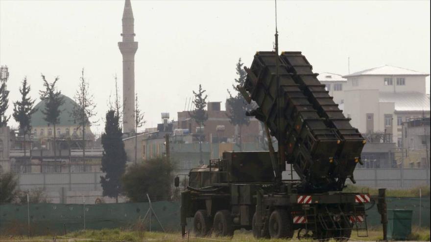 Sistema de misiles Patriot situado en la ciudad de Adana (sur de Turquía).