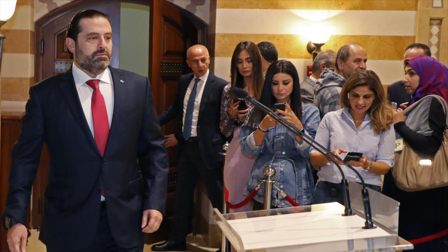 El primer ministro de El Líbano, Saad Hariri, Beirut, 29 de octubre de 2019. (Foto: AFP)