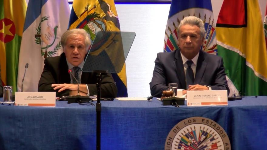 Luis Almagro llega a Ecuador para elogiar a Lenín Moreno