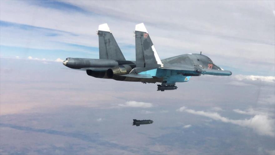 Vídeo: Rusia bombardea sala de operaciones de terroristas en Idlib