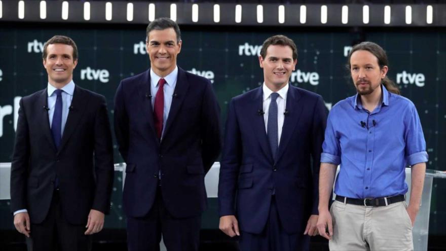 España realiza 1.º debate electoral de cara a los comicios de 10-N