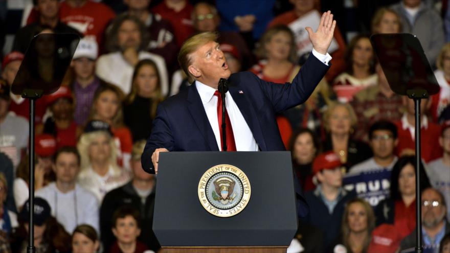 El presidente de EE.UU., Donald Trump, durante un mitin en el estado de Misisipi (sureste), 1 de noviembre de 2019. (Foto: AFP)