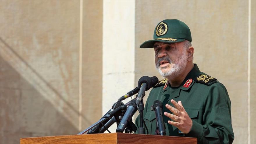 El comandante en jefe del CGRI de Irán, el general de división Hosein Salami, en un acto en Teherán (capital), 2 de noviembre de 2019. (Foto: Fars)