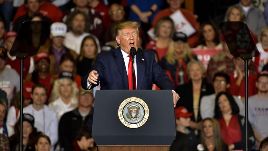 
El presidente de EE.UU., Donald Trump, en un mitin en el estado de Misisipi (sureste), 1 de noviembre de 2019. (Foto: AFP)