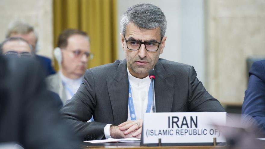 El representante permanente de la República Islámica de Irán ante la Oficina de las Naciones Unidas en Ginebra (Suiza), Esmail Baqai.