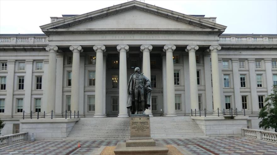 El edificio del Departamento del Tesoro de Estados Unidos, en Washington, la capital del país.