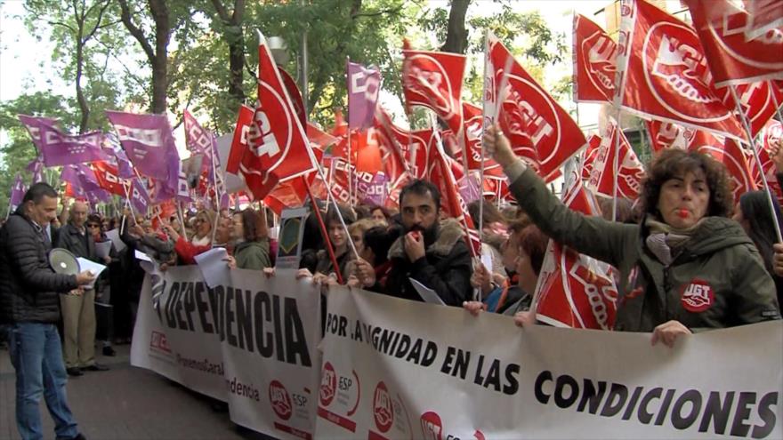 Trabajadores de la dependencia se movilizan en España