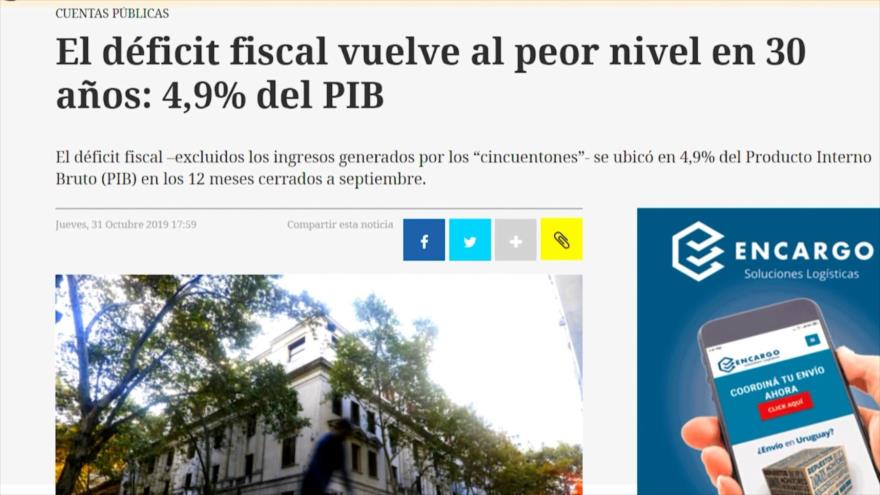 Calificadoras de riesgo alertan a Uruguay sobre su déficit fiscal