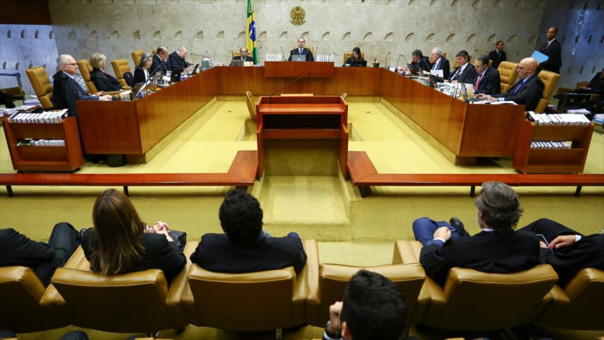 Una sesión del Tribunal Supremo de Brasil, celebrada en Brasilia, 7 de noviembre de 2019. (Foto: AFP)