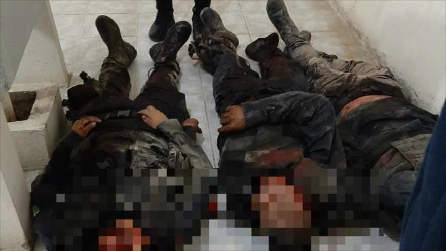 Policías muertos en un ataque armado en el municipio de San Vicente Coatlán, en el estado mexicano de Oaxaca, 8 de noviembre de 2019.