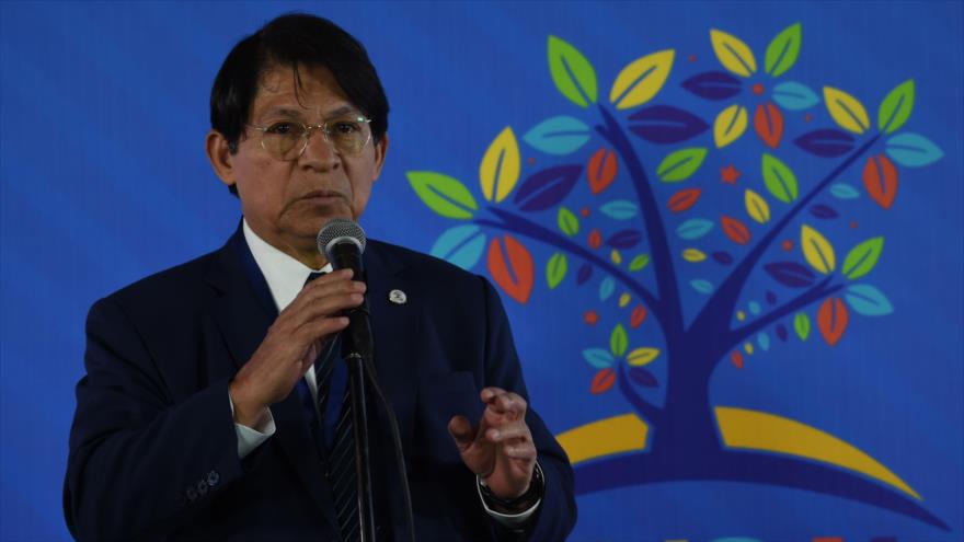 El canciller de Nicaragua, Denis Moncada, 20 de julio de 2019. (Foto: AFP)