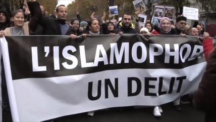 Miles de ciudadanos se manifiestan contra islamofobia en Francia