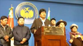 Tras su renuncia, Evo Morales asegura que no piensa dejar Bolivia