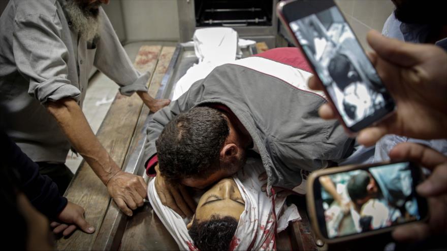 Joven palestino asesinado en un ataque de las fuerzas israelíes en la Franja de Gaza, 12 de noviembre de 2019. (Foto: AFP)