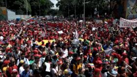 Miles de venezolanos marchan en Caracas en apoyo a Evo Morales