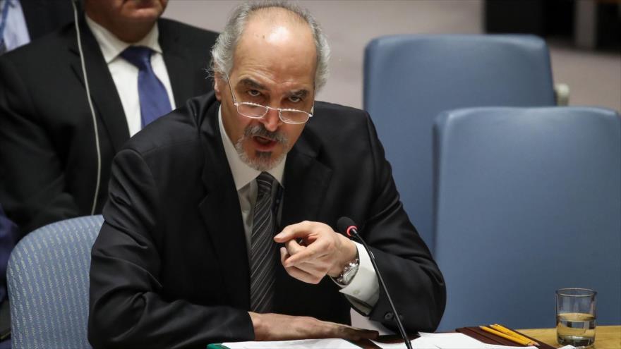 El representante permanente sirio ante la Organización de las Naciones Unidas (ONU), Bashar al-Yafari.