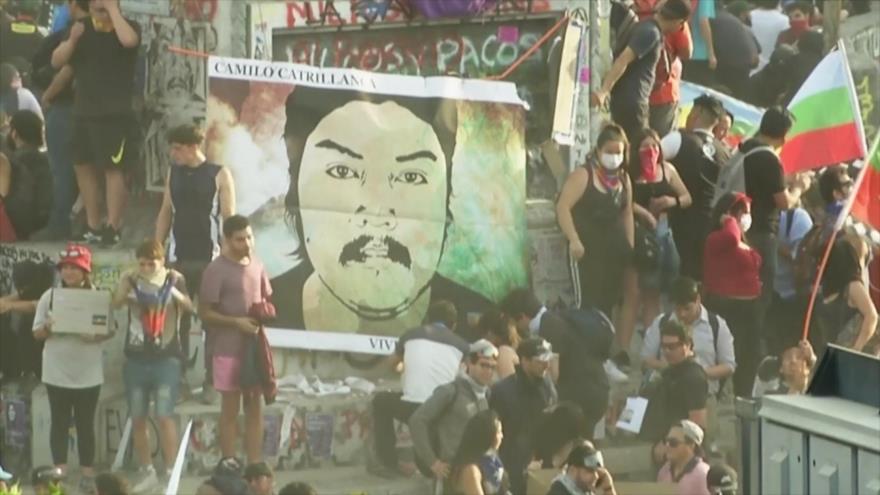 Protestan en Chile en aniversario del asesinato de joven mapuche