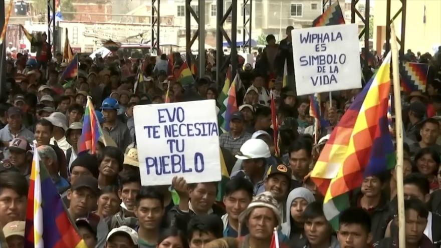 Masiva marcha en Bolivia exige la renuncia de Jeanine Áñez