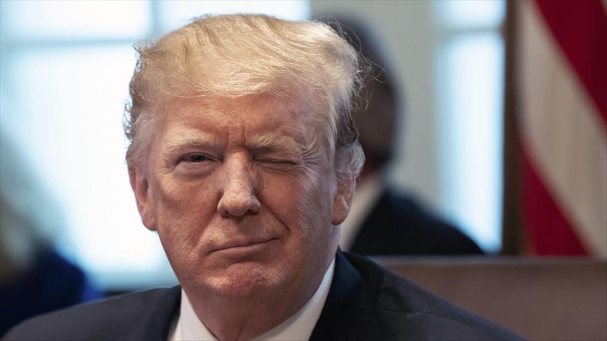 Presidente de EE.UU., Donald Trump, en su despacho.