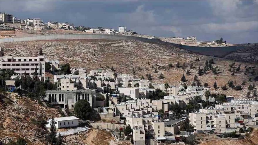Colonias israelíes construidas en tierras palestinas de Cisjordania.