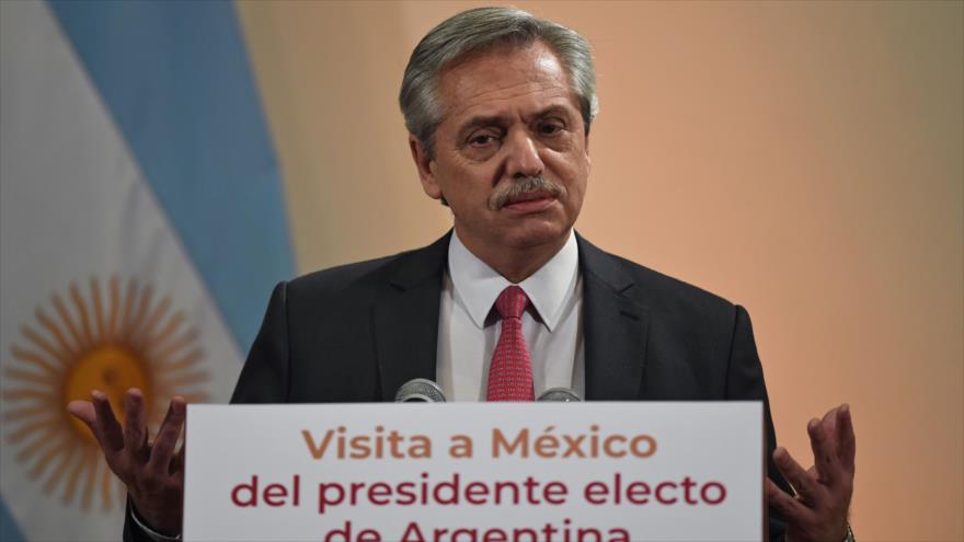 El presidente electo de Argentina, Alberto Fernández, en un acto celebrado en México, 4 de noviembre de 2019. (Foto: AFP) 