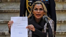 Áñez envía proyecto de ley al Legislativo para elecciones en Bolivia