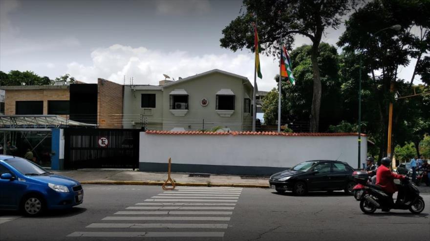 La embajada de Bolivia en Caracas, la capital venezolana.