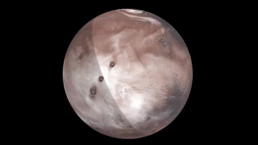 Vídeo: Simulación de NASA muestra movimiento de las nubes en Marte