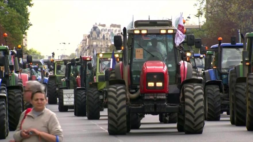 Agricultores franceses protestan para demandar mejores precios