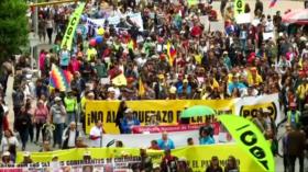 Colombianos realizan segundo paro general contra Duque