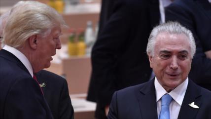 Temer revela que Trump le preguntó cómo intervenir en Venezuela