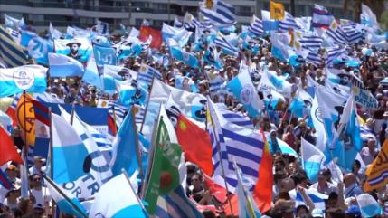 Partido Nacional celebra el triunfo en las elecciones de Uruguay