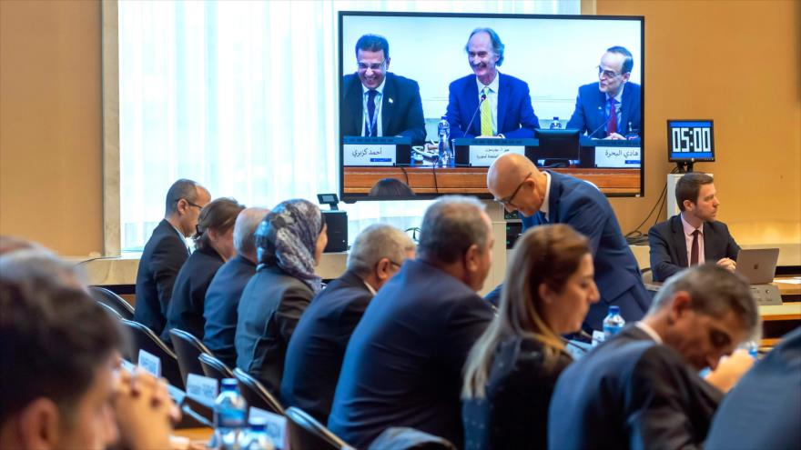 Una sesión del Comité Constitucional de Siria en Ginebra (Suiza), 31 de octubre de 2019. (Foto: AFP)