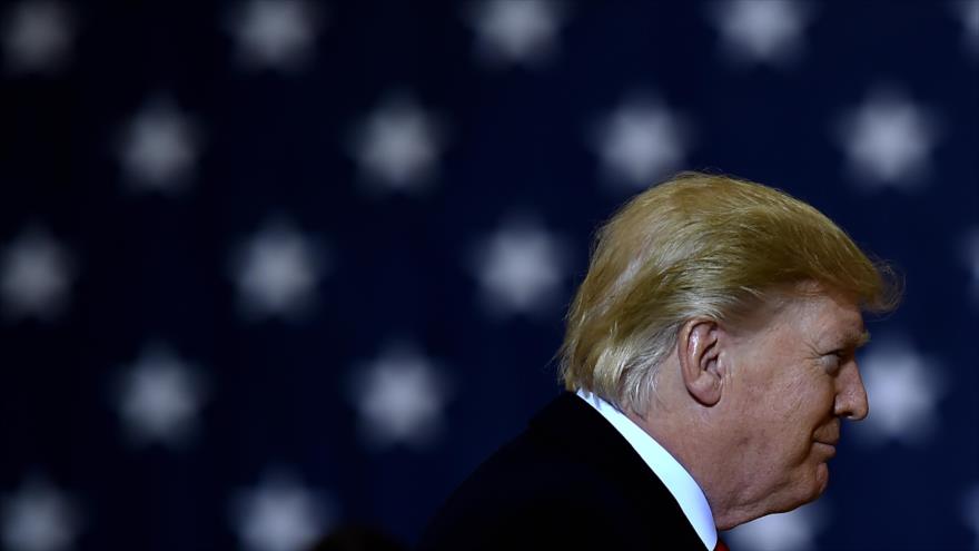 El presidente de EE.UU., Donald Trump, en su visita a la base militar de Bagram, Afganistán, 28 de noviembre de 2019. (Foto: AFP)