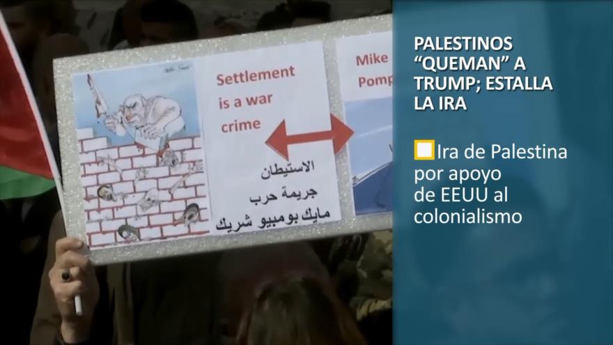 PoliMedios: Palestinos queman a Trump; estalla la ira