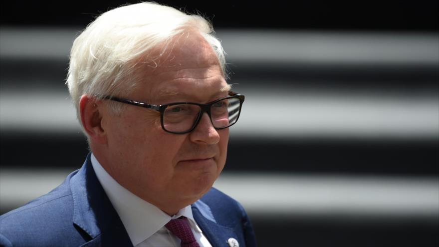 El portavoz de Cancillería rusa, Serguéi Riabkov, en una Reunión Ministerial del Movimiento de Países No Alineados, Caracas, Venezuela, 20 de julio de 2019. (Foto: AFP)