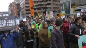 Manifestación por el cambio climático paraliza Washington
