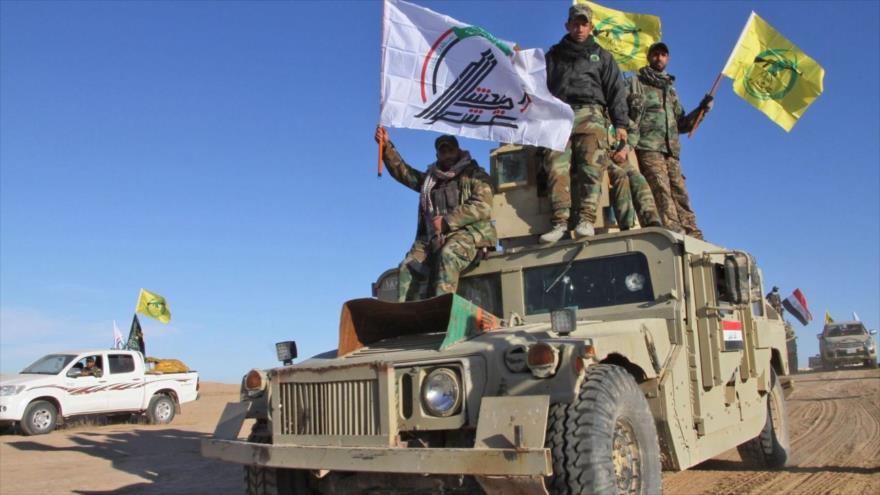 Las fuerzas de Al-Hashad Al-Shabi avanzan hacia las posiciones de terroristas de Daesh en el norte de Irak.

