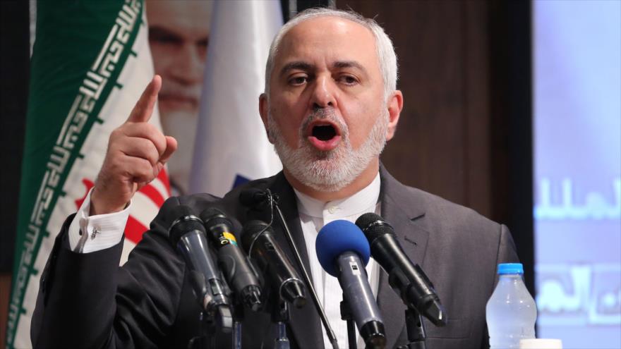 El ministro de Relaciones Exteriores de Irán, Mohamad Yavad Zarif, durante una rueda de prensa en Teherán, 21 de octubre de 2019. (Foto: AFP)