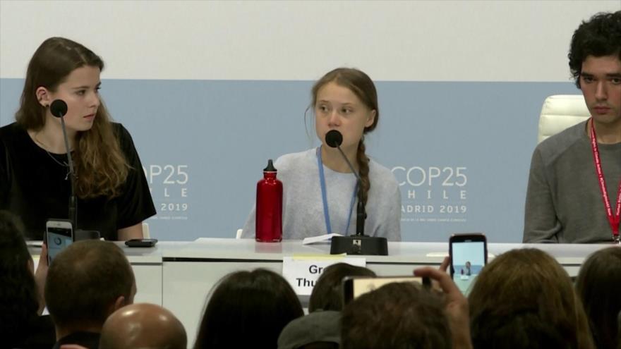 Greta: Crisis climática no es problema del futuro; nos afecta ya 