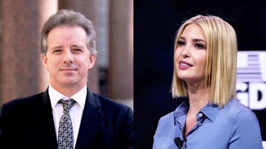 Ivanka, hija del presidente de EE.UU., y el exespía británico Christopher Steele.